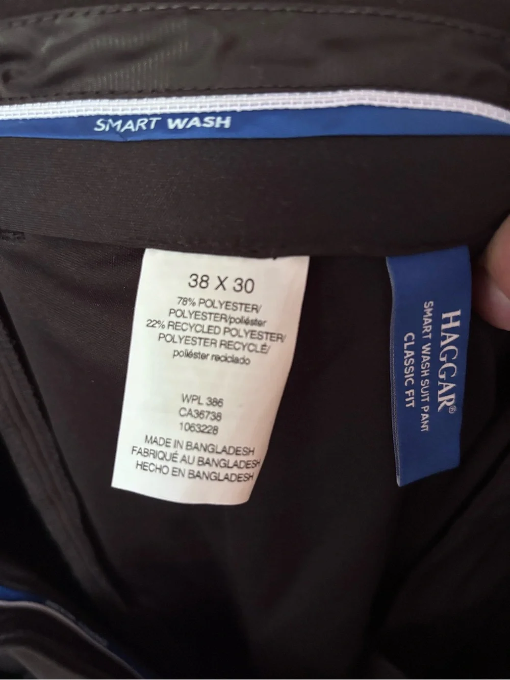 Haggar Black Men's Two-Piece Suit Jacket & Pants